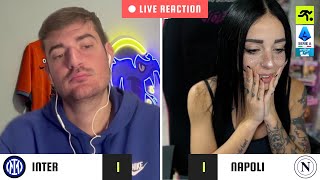 INTERNAPOLI 11 LIVE REACTION  TIFOSI INTERISTI vs NAPOLETANI E GUFI  TIFOSIAMO [upl. by Aihsilat]