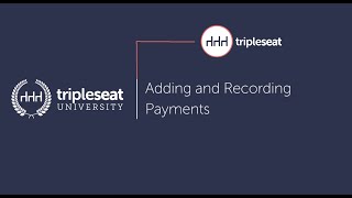 Adding and Recording Payments Level 2  TSU [upl. by Shatzer774]