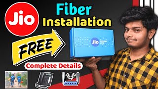 Jio Fiber Installation Complete Details  Router Plans Landline 2024 [upl. by Nele]