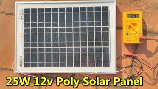 25w 12v Polycrystalline Solar Panel  Preview [upl. by Rhines]