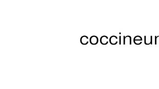 How to pronounce coccineum [upl. by Edijabab]