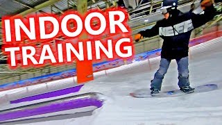 Epic Indoor Snowboard Training at Landgraaf Snowworld [upl. by Eeladnerb]