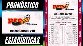 PROGOL MEDIA SEMANA 718 PRONÓSTICO ESTADÍSTICASJUGADA SENCILLA 3 DOBLES Y 2 TRIPLES ¡SUSCRIBETE [upl. by Agata637]