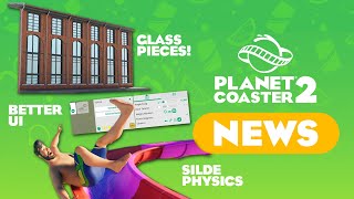 Planet Coaster 2 FREE UPDATE 1 Announced  Better UI GLASS STATIONS [upl. by Sabra]