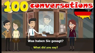 Basic German Conversation  Learn German100 conversations [upl. by Sielen232]