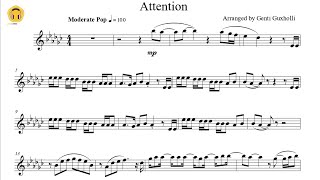 Attention by Charlie Puth Flute Solo with Piano AccompanimentSheets [upl. by Louella923]