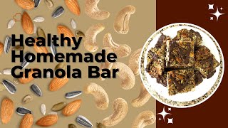 Healthy homemade granola bar [upl. by Mmada]