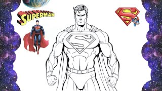 Superman Coloring  Superman [upl. by Ocnarf]