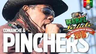 Pinchers amp Comanche Live at Rebel Salute 2016 [upl. by Noryahs859]