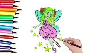 Coloring Fairy  Coloring Book [upl. by Marchak804]