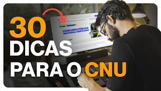 Como Estudar Para o CONCURSO NACIONAL UNIFICADO  30 Dicas [upl. by Raffo]