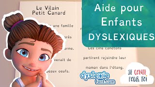 Lecture de Conte pour Enfants Dyslexiques  Le Vilain Petit Canard  Lecture Facile [upl. by Atinuj]