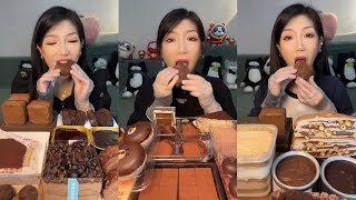 ASMR Dessert Mukbang Eating Chocolate Cake Compilation  Mukbang Eating Show💗🍰🧁 [upl. by Servetnick]