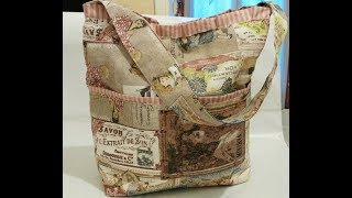 Borsa vintage in stoffa tutorial I parte [upl. by Wilhelmine517]