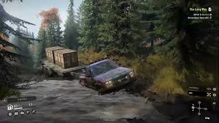 snow runner game play in Chevy ck1500 truck [upl. by Zima129]