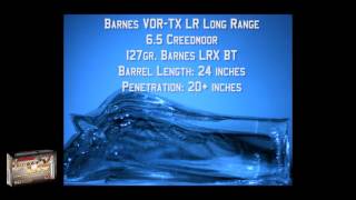 Barnes VORTX LR Ammunition 65 Creedmoor 127gr LRX [upl. by Aikmat]