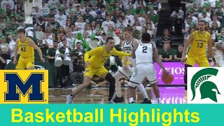 Michigan vs Michigan State Basketball Game Highlights Jan 30 2024 [upl. by Fredrika332]