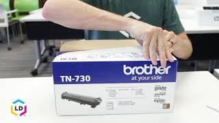 How to Install a Brother TN730 Toner Cartridge [upl. by Kado336]