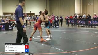 2024 GrecoRoman Senior World Team Trials  Arvin Khosravy vs Tyler Eischens 82 KG Con Semi [upl. by Reyam]