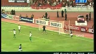 Malaysia vs Indonesia AFF Suzuki Cup 2010  Final Leg 1 [upl. by Hube]