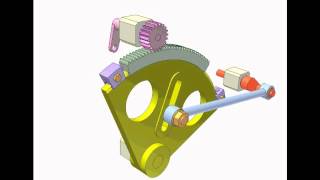 Dwell rocker mechanism 1 [upl. by Ytomit528]