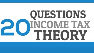 Income Tax Important Questions THEORY PART 2 [upl. by Tychonn675]