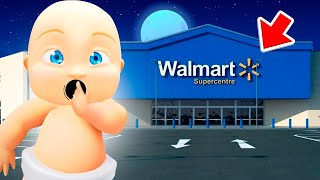 Baby Sneaks Into WALMART OVERNIGHT Whos Your Daddy [upl. by Arlinda]