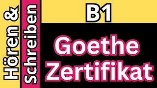 Hören amp Schreiben B1 Goethe Zertifikat 2024 [upl. by Anifares]