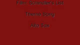 Schindlers List Alto Sax [upl. by Cirdek]