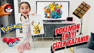 ELİF SİNEM EN İYİ ÇİZEN KAZANIR  POKEMONLARI EN İYİ ÇİZEN KAZANIR  KİM KAZANDI [upl. by Lebana]