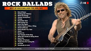 Top 20 Best Of Rock Ballads 70s 80s 90s  Bon Jovi Guns N Roses Aerosmith U2 Scorpions [upl. by Marcos]