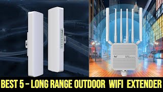 Top 5 Best Long Range Outdoor WiFi Extender in 2024 [upl. by Nohsad]