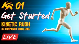 Parkour 3D Challenge Launch Day Livestream  Kinetic Rush [upl. by Adlay901]