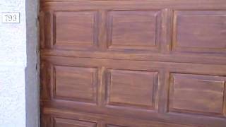 How To Woodgrain Garage Door  Part 14 Overview of 1st glaze [upl. by Mckee523]