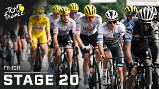 Highlights 2024 Tour de France Stage 20 finish  Cycling on NBC Sports [upl. by Sudaorb]