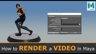 How To Render High Quality Video in Maya Basic [upl. by Llemrej593]