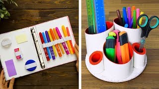 15 COOL STATIONERY DIYS [upl. by Hinman120]