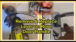 quotQuick amp Easy Removing and Replacing a Door Handle Lever on Rosequot  StepbyStep Guide [upl. by Bagley]