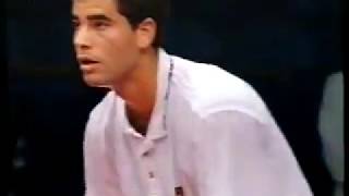 Essen 1995 QF Sampras vs Courier [upl. by Nayve]