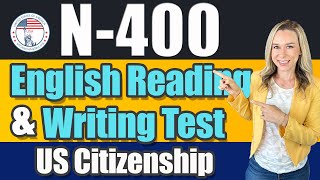 How to PASS US Naturalization English Reading amp Writing Test  N400 Interview [upl. by Acinorav560]