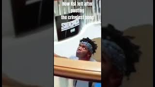 How Ksi felt after posting the cringiest song memes relatable fypage funny joke ksi edit [upl. by Recha]