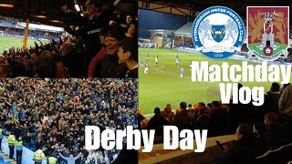 BATTERED ON DERBY DAY Cobblers vs Peterborough United Matchday Vlog [upl. by Aitnas20]