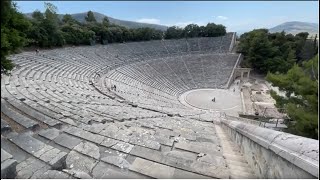 Epidaurus or Ἐπίδαυρος AMAZING THEATER MUST SEE UNESCO  Greece  ECTV [upl. by Rolyat440]