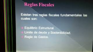 ¿Que son Reglas Fiscales [upl. by Rattray]