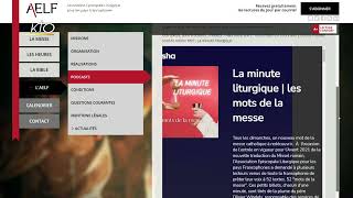 Le site web AELF [upl. by Gladdie]