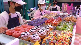 Incredible High Quality Crazy Speed Donuts Making Video Collection  Korean donut shop [upl. by Ahsiryt]