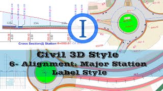 Civil 3D Style 6 Alignment Major Station Label Style [upl. by Annalise848]