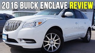 2016 Buick Enclave AWD  Choccachino Leather Interior InDepth Review [upl. by Hodge]