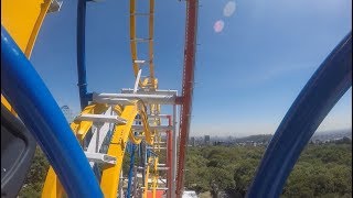 Wonder Woman Coaster POV Video Onride  Six Flags México [upl. by Dunstan]