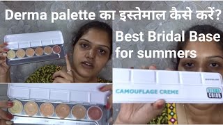 how to use derma palette for every skin type  KRYOLAN DERMA COLOR CAMOUFLAGE Palette  shraddha [upl. by Fenner]